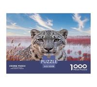 1000 Piece Snow Leopard Jigsaw Puzzle for Adults - A Mindful Challenge, Family Game, Wetland Puzzle, Decoration Gifts 52x38cm/1000pcs