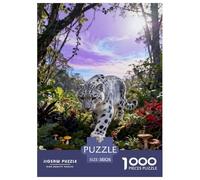 1000 Piece Snow Leopard Jigsaw Puzzle for Adults - Cooperative Play & Educational Activity, Jungle Puzzle, Decoration Gifts 38x26cm/1000pcs