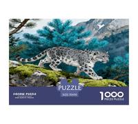 1000 Piece Snow Leopard Jigsaw Puzzle for Adults & Kids - Family Fun, Family Game, Pine Tree Puzzles, Decoration Gifts 70x50cm/1000pcs