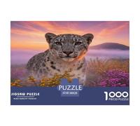 1000 Piece Snow Leopard Jigsaw Puzzle for Adults - Relaxation & Focus, Family Game, Alpine Shrubs Jigsaws, Decoration Birthday Gifts 38x26cm/1000pcs