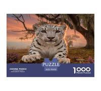1000 Piece Snow Leopard Jigsaw Puzzle for Adults - Relaxation & Focus, Family Game, Giant Tree Puzzles, Home Decoration Gifts 70x50cm/1000pcs
