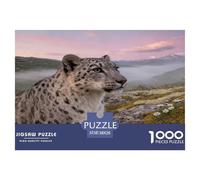 1000 Piece Snow Leopard Jigsaw Puzzle for Adults - Relaxation & Focus, Family Game, Moss Puzzle, Decoration Birthday Gifts 38x26cm/1000pcs