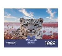 1000 Piece Snow Leopard Jigsaw Puzzle for Adults - Relaxation & Focus, Family Game, Wetland Puzzles, Home Decoration Birthday Gifts 70x50cm/1000pcs