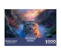 1000 Piece Snow Leopard Jigsaw Puzzle for Adults - Stress Relief & Relaxation, Canyon Puzzle, Decoration Birthday Gifts 38x26cm/1000pcs