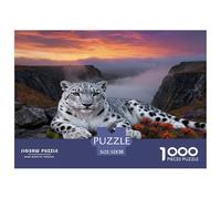 1000 Piece Snow Leopard Jigsaw Puzzle for Adults - Stress Relief & Relaxation, Canyon Puzzles, Decoration Unique Gift 52x38cm/1000pcs