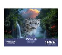 1000 Piece Snow Leopard Jigsaw Puzzle for Adults - Stress Relief & Relaxation, Canyon Puzzles, Decoration Unique Gift 52x38cm/1000pcs