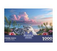 1000 Piece Snow Leopard Jigsaw Puzzle for Adults - Stress Relief & Relaxation, Dunes Puzzle, Decoration Birthday Gifts 38x26cm/1000pcs
