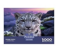 1000 Piece Snow Leopard Jigsaw Puzzle for Adults - Stress Relief & Relaxation, Mountains Puzzles, Decoration Gifts 52x38cm/1000pcs