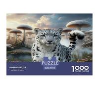 1000 Piece Snow Leopard Jigsaw Puzzle for Adults - Stress Relief & Relaxation, Mushrooms Puzzles, Decoration Gifts 70x50cm/1000pcs