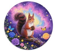 1000 Piece Snow Squirrel Jigsaw Puzzle for Adults - Family-Friendly Brain Teaser, Starlight Flowers Puzzle, Decoration Gifts 1000pcs (67.5x67.5cm)