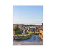 1000-Piece，Snowshill Village,Cotswold Church，Puzzle - Challenging, Artistic for Relaxation（75x50cm）-AO9