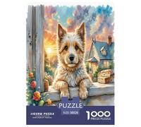 1000 Piece Soft Coated Wheaten Terrier Jigsaw Puzzles for Adults Family Challenge Toys Jigsaw Puzzle Home Decoration for The Whole for Women, Gifts for Men 38x26cm/1000pcs