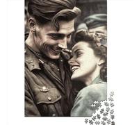 1000 Piece Soldier Post War Puzzles for Adults Wooden Puzzles Educational Game for Children As A 1000pcs (75x50cm)