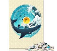 1000 Piece Sound Wave Square Jigsaw Puzzles for Adults, Paper Puzzles Learning Educational Toy 38x26cm/1000pcs