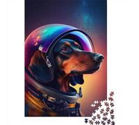 1000 Piece Space Dachshund Sausage 2 Jigsaw Puzzle for Adult Teenagers Wooden Learning Educational Toys 1000pcs (75x50cm)