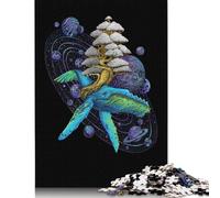 1000 Piece Space Whale Puzzles For Adults Paper Puzzles Brain Teaser Puzzles For Children 38x26cm/1000pcs