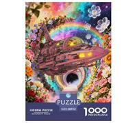 1000 Piece Spaceship Jigsaw Puzzle for Adults - Family Game Night & Educational Fun, Flowers Puzzles, Decoration Unique Gift 52x38cm/1000pcs