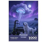 1000 Piece Spanish Mastiff Jigsaw Puzzle for Adults - Family Fun, Educational Toys, Dog Jellyfish Puzzles, Decoration Gifts 38x26cm/1000pcs