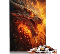 1000 Piece Sparkling Fire Dragon Jigsaw Puzzles for Adult Teenagers Jigsaws 1000 Pieces for Adults& Teens Age 12 Years Up 1000pcs (75x50cm)