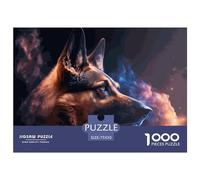 1000 Piece Spirit German Shepherd Puzzles for Wooden Puzzles Educational Game for Adult 1000pcs (75x50cm)