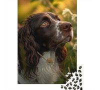1000 Piece Springer Spaniel Jigsaw Puzzles for Adults Wood Puzzle Jigsaws for Adults 1000pcs (38x26cm)