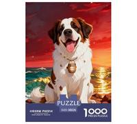 1000 Piece St. Bernard Jigsaw Puzzle for Adults & Kids - Challenging & Brainteasing, Coast Puzzle, Decoration Gifts 38x26cm/1000pcs