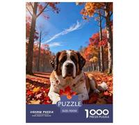 1000 Piece St. Bernard Jigsaw Puzzle for Adults & Kids - Family-Friendly Brain Teaser, Maple Forest Jigsaws, Home Decoration Birthday Gifts 70x50cm/1000pcs