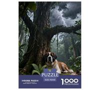 1000 Piece St. Bernard Jigsaw Puzzle for Adults & Kids - Family-Friendly Brain Teaser, Tropical Rainforest Puzzles, Decoration Unique Gift 70x50cm/1000pcs