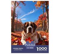 1000 Piece St. Bernard Jigsaw Puzzle for Adults & Kids - Family Fun, Family Happy Game, Maple Forest Jigsaws, Decoration Gifts 38x26cm/1000pcs