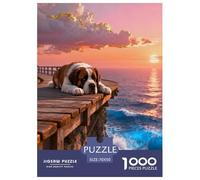 1000 Piece St. Bernard Jigsaw Puzzle for Adults & Kids - Family Fun, Family Happy Game, Seaside Boardwalk Jigsaws, Decoration Birthday Gifts 70x50cm/1000pcs