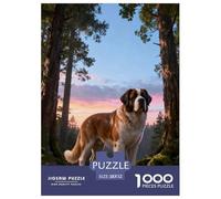 1000 Piece St. Bernard Jigsaw Puzzle for Adults & Kids - Family Fun, Family Happy Game, Woods Jigsaws, Decoration Unique Gift 52x38cm/1000pcs
