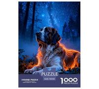 1000 Piece St. Bernard Jigsaw Puzzles for Adults - Family Fun, Educational Toys, Starry Forest Puzzles, Decoration Birthday Gifts 70x50cm/1000pcs