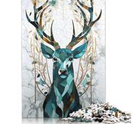 1000 Piece Stag Kintsugi Art Adult Puzzles Wooden Puzzles Educational Stress Relief Toy Puzzle 1000pcs (75x50cm)