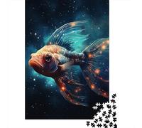 1000 Piece Starry Sky Goldfish Jigsaw Puzzle for Adult Teenagers Paper Learning Educational Toys 1000pcs (38x26cm)
