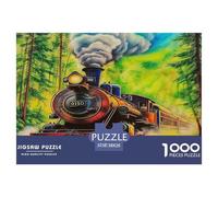 1000 Piece Steam Train Game Puzzle for Adults Gifts Educational Games Home Decors Brainteasing Dream Journey Jigsaw Puzzle for Women Men Adult 38x26cm/1000pcs