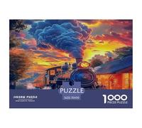 1000 Piece Steam Train Game Puzzle for Adults Gifts Family Challenging Toys Home Decors Brainteasing Dream Journey Jigsaw Puzzle for Women Men Adult 70x50cm/1000pcs