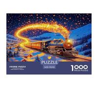 1000 Piece Steam Train Game Puzzle Great Gift for Adults Educational Games Home Decoration Brainteasing Dream Journey Jigsaw Puzzle for Adults 70x50cm/1000pcs