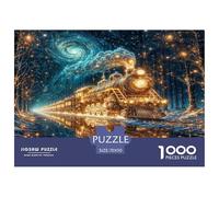 1000 Piece Steam Train Jigsaw Puzzles for Adults Gifts Challenging Games Home Decors Dream Journey Jigsaw Puzzle for Adults And Kids Age 12 And Up 70x50cm/1000pcs