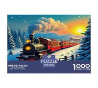 1000 Piece Steam Train Jigsaw Puzzles for Adults Gifts Educational Games Home Decoration Dream Journey Jigsaw Puzzle for Adults And Kids 38x26cm/1000pcs