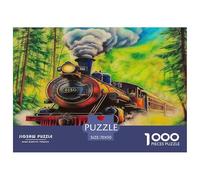 1000 Piece Steam Train Jigsaw Puzzles for Adults Gifts Family Challenging Toys Home Decors Dream Journey Jigsaw Puzzle for Adults And Kids 70x50cm/1000pcs