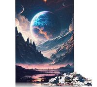 1000 Piece Stellar Anime Landscape Puzzles for Adults Wooden Puzzles Educational Games For Kids 1000pcs (75x50cm)