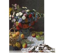 1000 Piece 'Still Life Flowers Fruits Jigsaw Puzzles for Adults Teenagers Puzzles for Adults Puzzles Relax Puzzles Games 1000pcs (75x50cm)