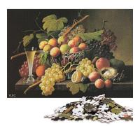 1000 Piece Still Life with Fruit Adult Jigsaw Puzzle Puzzle Jigsaws for Adults Teenagers Age 12+ 1000pcs (75x50cm)
