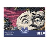 1000 Piece Strange Moon Jigsaw Puzzles for Adults Gifts Challenging Games Home Decors Brainteasing Funky Planet Jigsaw Puzzle for Adults And Kids 38x26cm/1000pcs