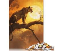 1000 Piece Sunlit Lioness Jigsaw Puzzle for Adult Teenagers Paper Learning Educational Toys 38x26cm/1000pcs