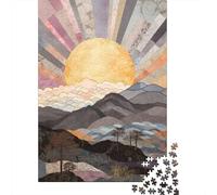 1000 Piece Sunrise Jigsaw Puzzles for Adults Wooden Puzzle for Adults And Teenager Educational Puzzle 1000pcs (75x50cm)