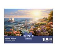 1000 Piece Sunset over The Harbour Game Puzzle Great Gift for Adults EduCational Games Home DecoRation Brainteasing Harbour Twilight Jigsaw Puzzle for Adults 38x26cm/1000pcs