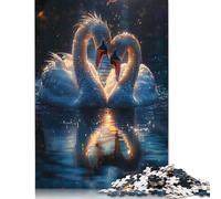 1000 Piece Sunset Swan Love Jigsaw Puzzle for Adults And Teenager Sustainable Puzzle for Adults | Games 1000pcs (75x50cm)
