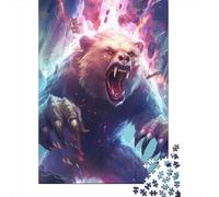 1000 Piece Super Power Bear Jigsaw Puzzles for Adults Wood Puzzle Jigsaws for Adults 1000pcs (75x50cm)
