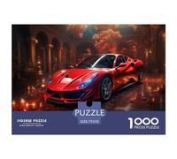 1000 Piece Supercar Creative Square Jigsaw Puzzles for Adults & Wooden Puzzles Educational Toys 1000pcs (75x50cm)